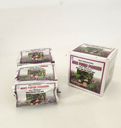 Akar Pohon Manggis  Capsules relieve gout, rheumatism, aches and pains, and cholesterol.