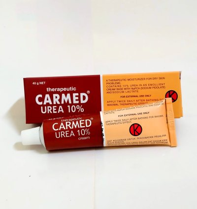 CARMED Urea 10% Cream Therapeutic Moisturizer for Extremely Dry & Scaly Skin