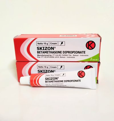 Skizon Betamethasone cream to relieve various skin conditions, including eczema, allergies, and psoriasis