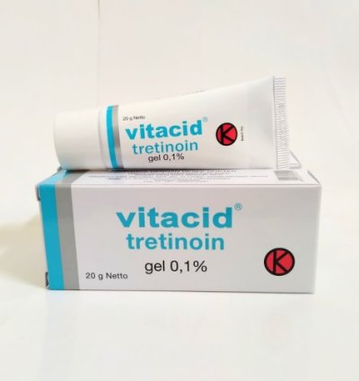 Vitacid Tretinoin gel 0.1% reduces acne