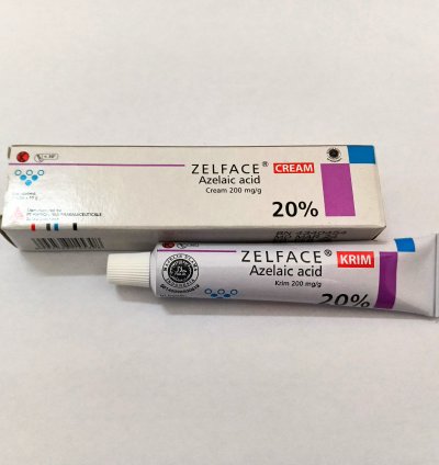 Zelface Azelaic Acid Cream treats acne and hyperpigmentation