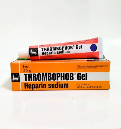 THROMBOPHOP GEL sodium heparin treats sports injuries and accidents