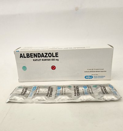 Albendazole 400 mg for treating infections caused by worms