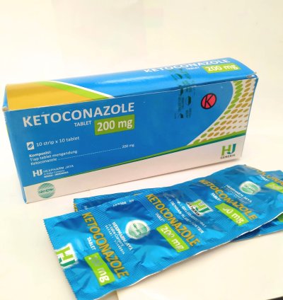 Ketoconazole 200 mg tablets for treating skin infections