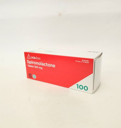 Spironolactone 100 mg tablets for lowering high blood pressure