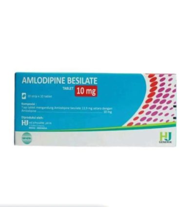 Amlodipine Besilate 10 mg for hypertension and anti-anginal therapy